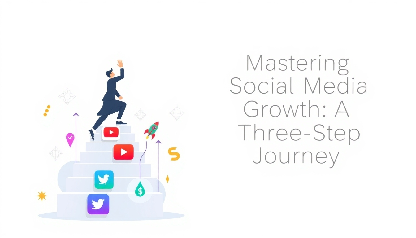 Mastering Social Media Growth: A Three-Step Journey